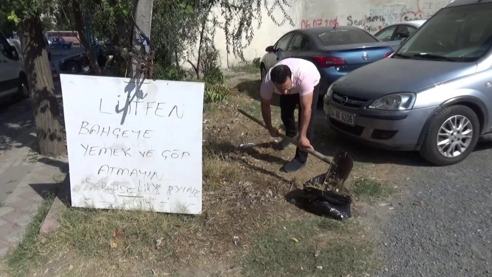 Bir garip olay: Her gün aynı yere pilav döküyor