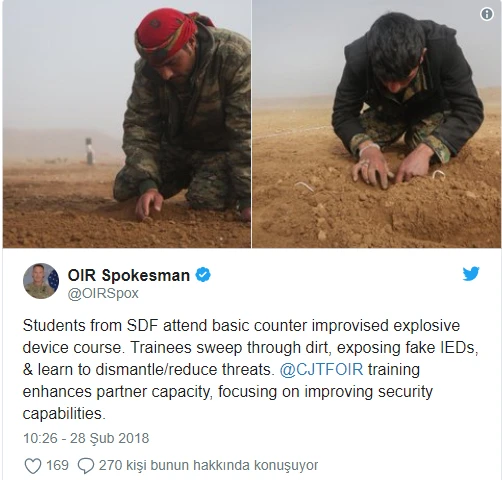 ABD, teröristlere verdiği eğitimleri açıkça paylaşıyor