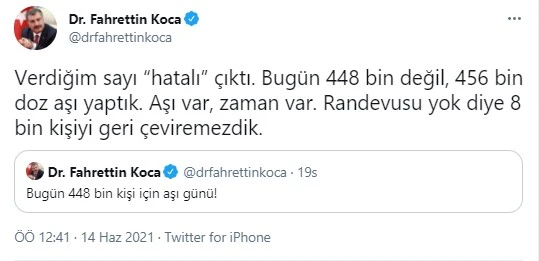 Sağlık Bakanı Koca: Salgının yenileceği gün çok yakın