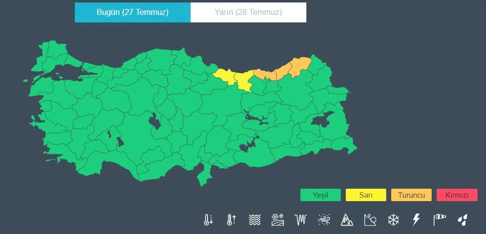 Meteoroloji'den sel ve kavurucu sıcak uyarısı