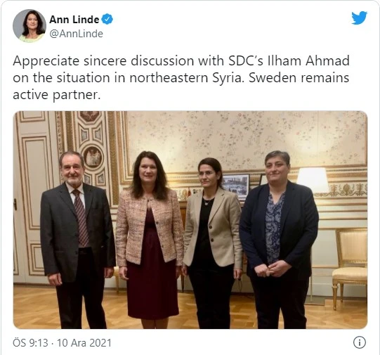 'Aktif partner olmaya devam' diyerek duyurdu: İsveç terör örgütü YPG'ye 376 milyon dolar verecek