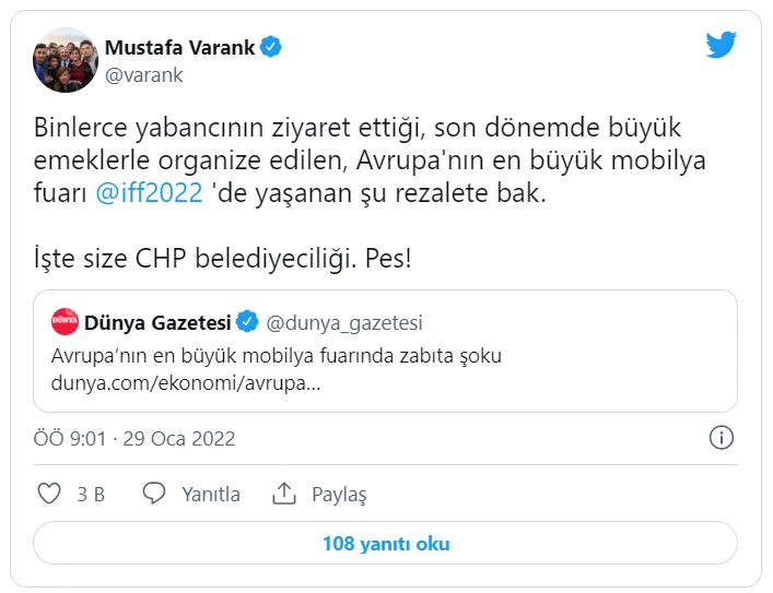 İstanbul Mobilya Fuarı’nda zabıta şoku! MOSFED tepki gösterdi