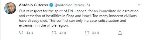 Gazze bombalanırken Guterres bale izliyordu