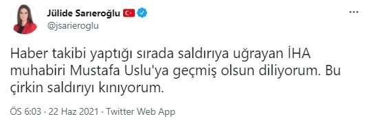 İHA muhabirine çirkin saldırıya siyasilerden tepki yağdı