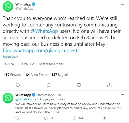 WhatsApp geri adım attı! 3 ay ertelendi