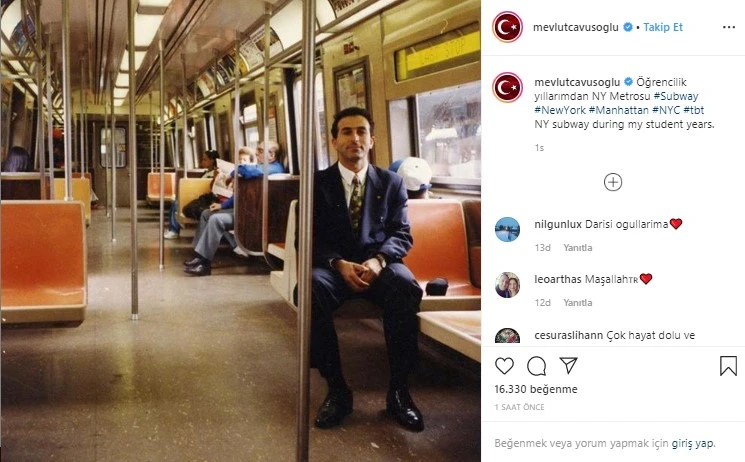 Bakan Çavuşoğlu'dan nostaljik paylaşım: Öğrencilik yıllarına ait fotoğrafını paylaştı