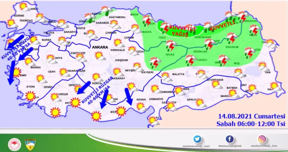 Meteoroloji'den sağanak ve sel uyarısı