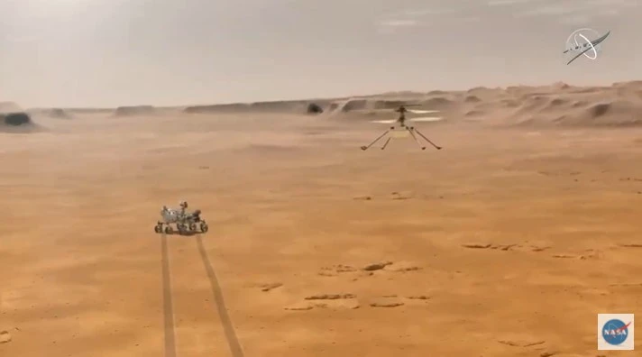 NASA duyurdu: Mars'ta tarihi uçuş