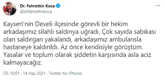 Hastane çıkışında doktora silahlı saldırı