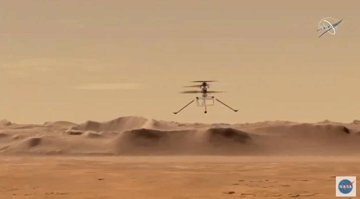 NASA duyurdu: Mars'ta tarihi uçuş