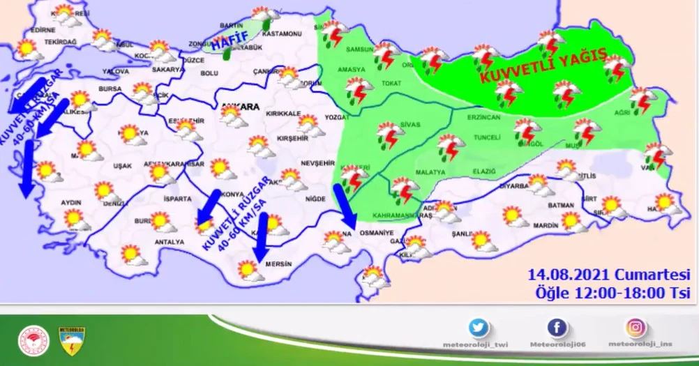 Meteoroloji'den sağanak ve sel uyarısı