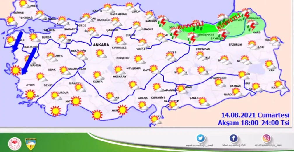 Meteoroloji'den sağanak ve sel uyarısı