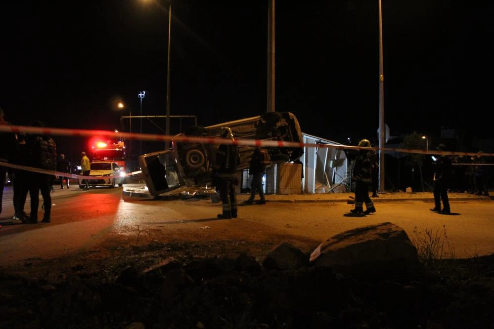 Takla atan aracın sürücüsü öldü