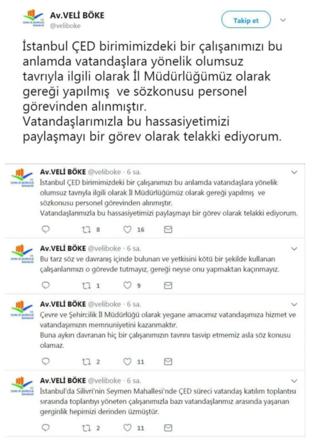 Silivri’de köylüleri azarlayan bakanlık görevlisi açığa alındı