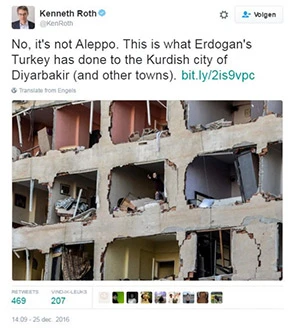 HRW İcra Direktörü Roth'tan Türkiye ile ilgili manipülatif paylaşım