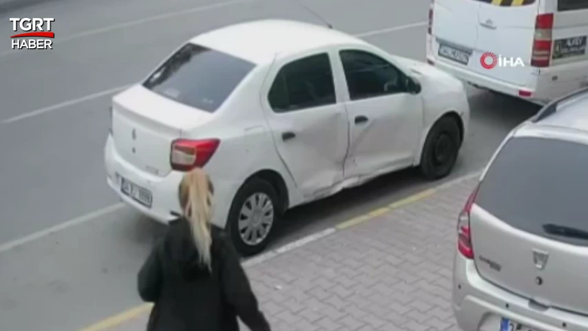 Eşi darbetti, öfkesini arabasından çıkardı