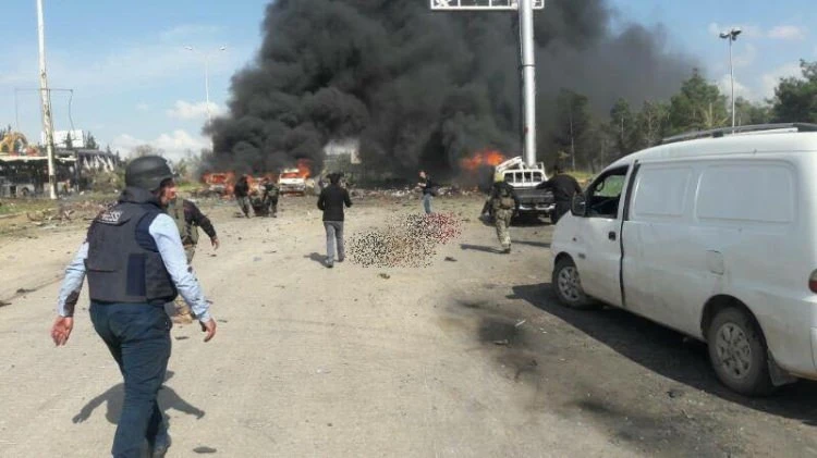 Suriye'de tahliye edilenlere saldırı