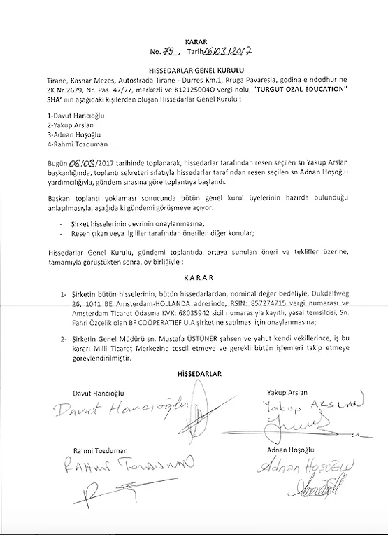 FETÖ'den Arnavutluk'ta devir hilesi