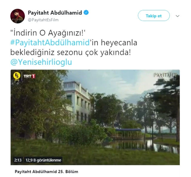 Payitaht Abdülhamid sizisinde ABD'nin yaptırım tehdidine gönderme