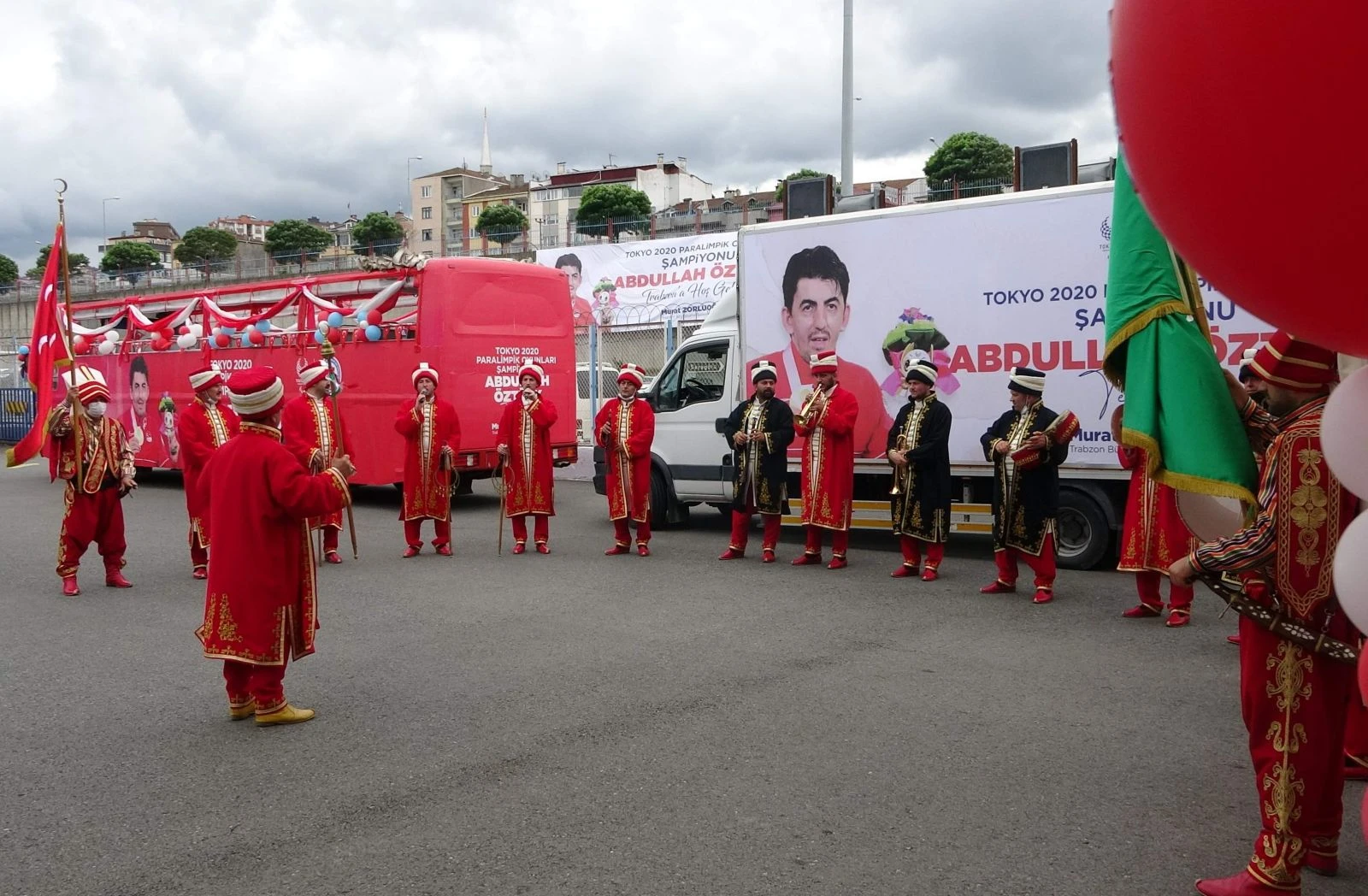 Şampiyonlara Trabzon’da mehterli karşılama