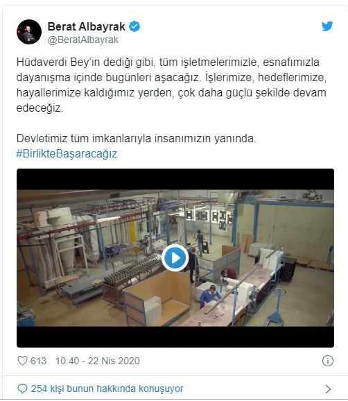 Bakan Albayrak: Esnafımızla dayanışma içinde bu zorlu günleri aşacağız