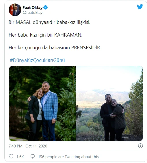 Cumhurbaşkanı Yardımcısı Oktay, dünya kız çocukları gününü kutladı