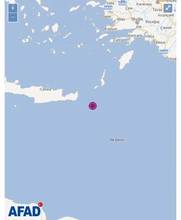 Son dakika... Adalar Denizi'nde deprem!