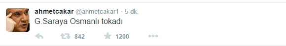 Ahmet Çakar'dan 'tokat' tweeti