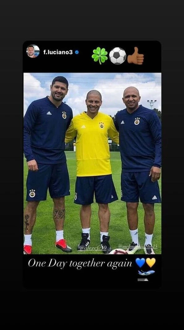 Alex de Souza'dan heyecanlandıran paylaşım! Fenerbahçe...