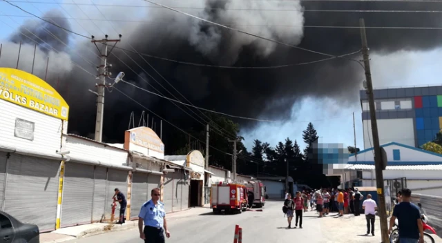 Antalya'da festival alanında yangın çıktı