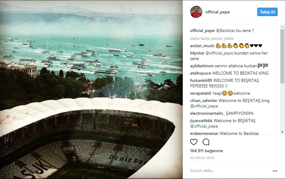 Pepe'den ilk Beşiktaş paylaşımı: "Bu sene o sene"