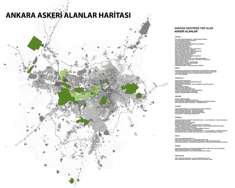 Askeri alanlar yeşil kalacak