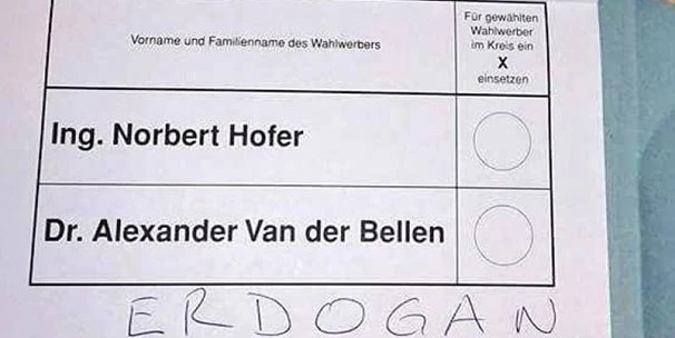 Avusturya'dan Erdoğan'a oy çıktı