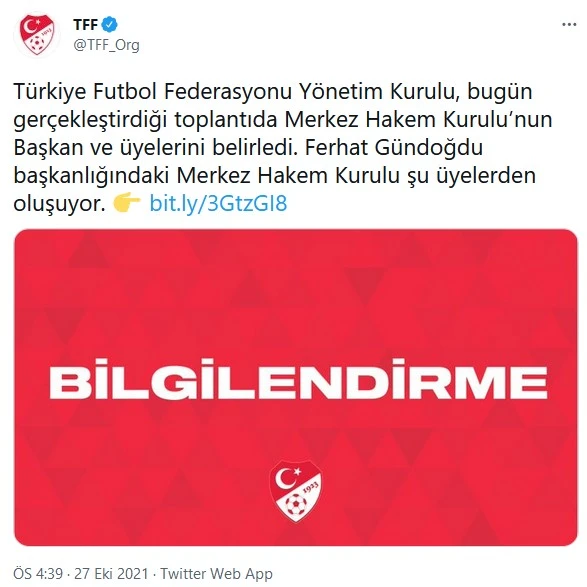 Son dakika! Merkez Hakem Kurulu Başkan ve üyeleri belli oldu! Yeni başkan Ferhat Gündoğdu