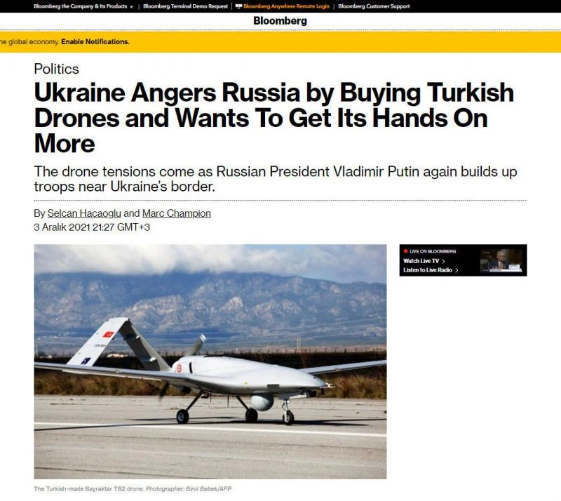 Bloomberg’den Rusları kızdıracak iddia: Ukrayna daha fazla Türk SİHA'sı alacak