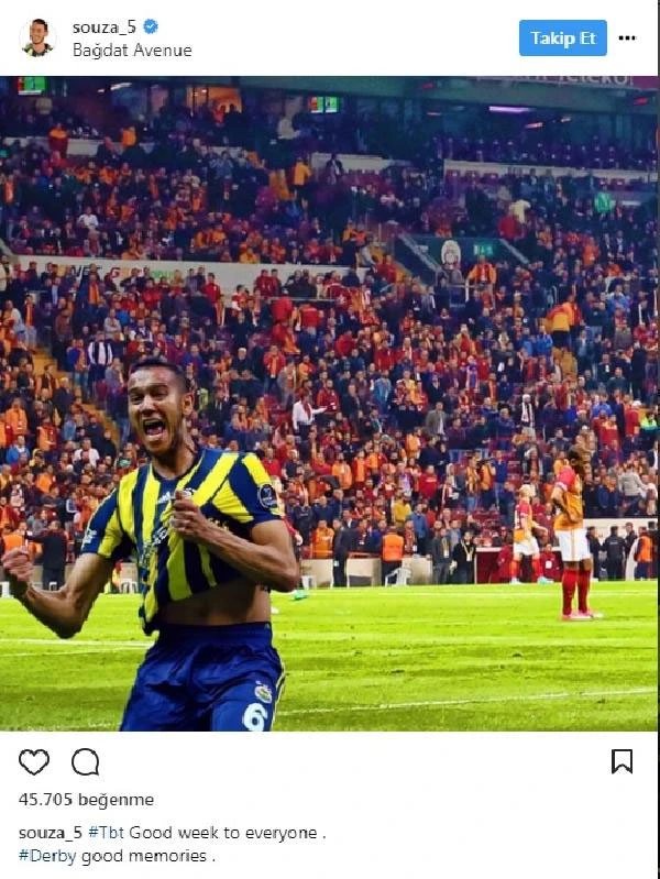 Josef de Souza'dan derbi öncesi Galatasaray'a gönderme