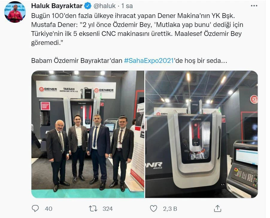 Haluk Bayraktar paylaşımıyla duygulandırdı: Maalesef Özdemir Bey göremedi