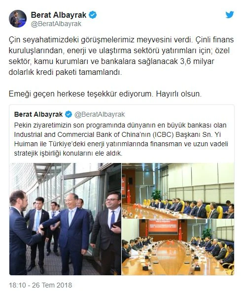Sondakika: Berat Albayrak resmen açıkladı! 3,6 milyar dolarlık kredi paketi tamam...