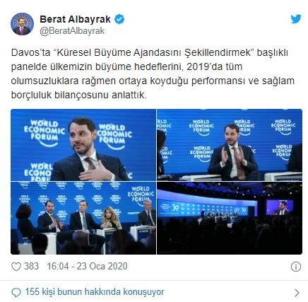 Bakan Albayrak'tan Davos'ta önemli açıklamalar