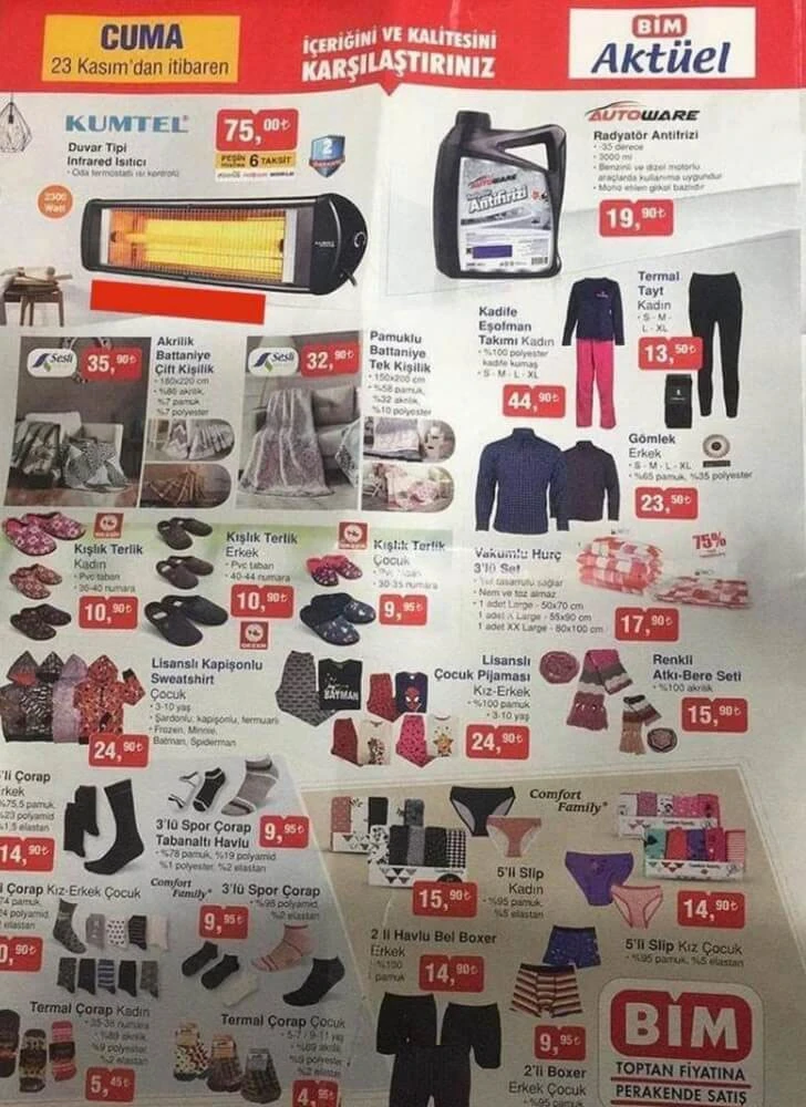 BİM AKTÜEL 23-30 KASIM İNDİRİMLİ Ürünler Kataloğu Listesi BİM BU HAFTA İNDİRİMLİ ÜRÜNLERDE NELER VAR?