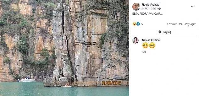 Brezilya'da tekne turu faciaya dönüştü! Dev kaya parçası turistlerin üzerine düştü