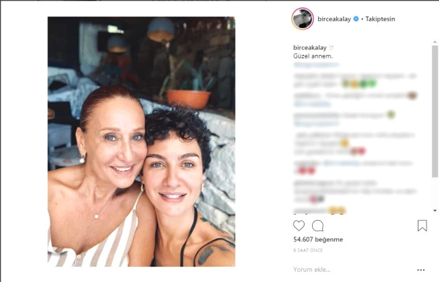 Birce Akalay annesiyle fotoğraf paylaştı, sosyal medya sallandı