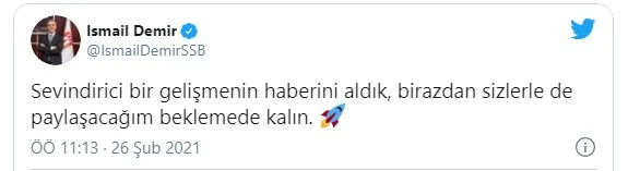 SSB'den heyecanlandıran paylaşım