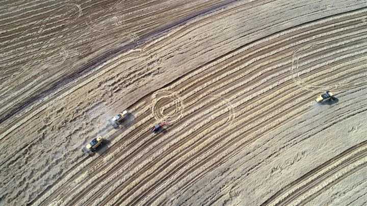 66 futbol sahası büyüklüğünde çember tarla