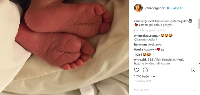 Sessiz sedasız doğum yapan oyuncu, bebeğinin fotoğrafını paylaştı