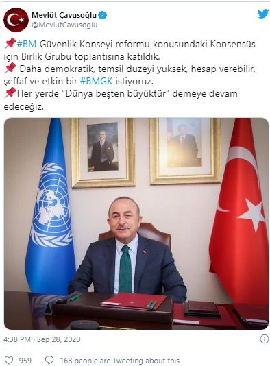 Bakan Çavuşoğlu: Her yerde 'Dünya 5'ten büyüktür' demeye devam edeceğiz
