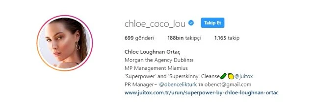 Chloe Loughnan, Serdar Ortaç'ı her yerden sildi