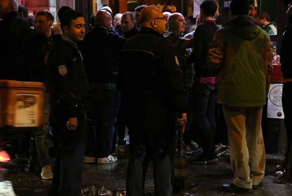 Celtic taraftarı ile vatandaşlar arasında gerginlik