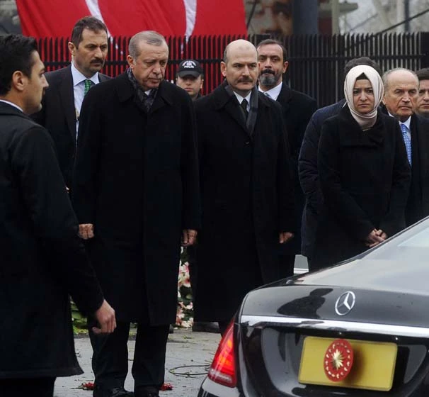 Erdoğan olay yerinde incelemelerde bulundu