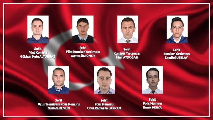 Van'da düşen uçakta şehit düşen emniyet görevlilerinin kimlikleri açıklandı